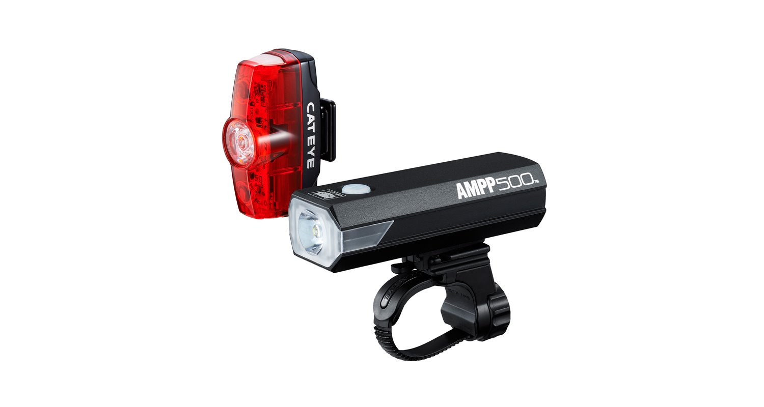 Zestaw lamp Cateye AMPP 500 HL-EL085RC / Rapid MINI TL-LD635 Rapid 25LM 2021